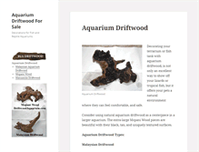 Tablet Screenshot of driftwoodaquarium.com